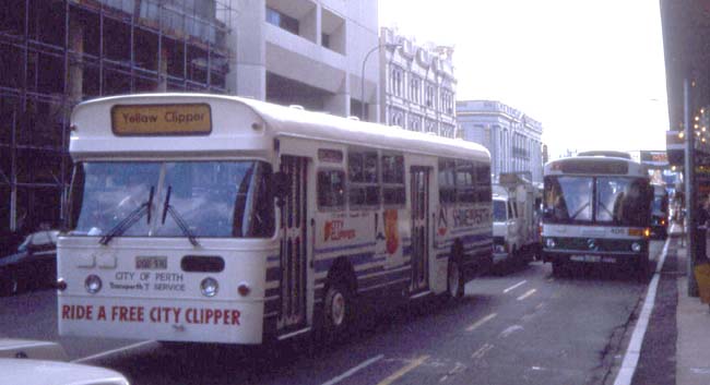 Transperth Leyland Panther Porter Shine on Perth City Clipper 970